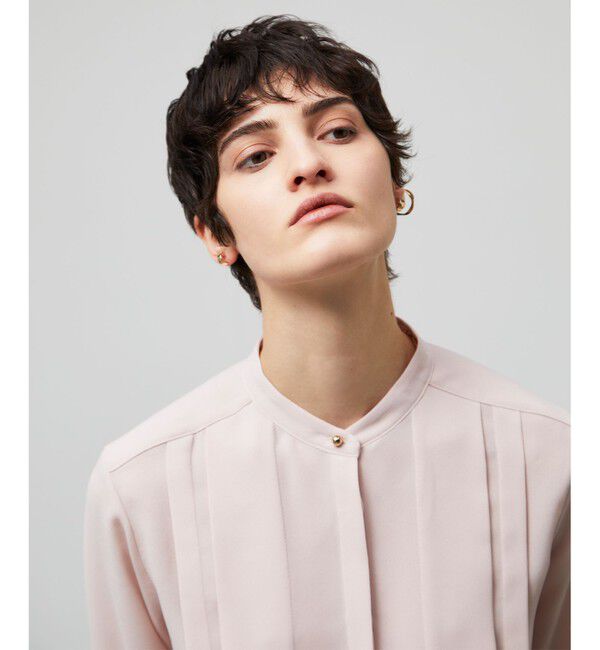 BEIGE,「【洗える】STOW / フロントタックブラウス」|シャツ・ブラウス|