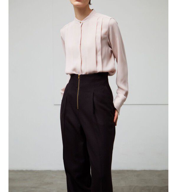 BEIGE,「【洗える】STOW / フロントタックブラウス」|シャツ・ブラウス|