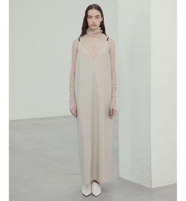 BEIGE,「【Oggi ６月号掲載】OREGANO / サマーウールキャミソールドレス」|ワンピース|Taupe