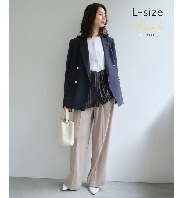 BEIGE,「【Lサイズ・セットアップ対応】CINDY / ハイウエストパンツ」|その他|Taupe