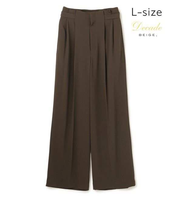 BEIGE,「【Lサイズ・セットアップ対応】CINDY / ハイウエストパンツ」|その他|Brown