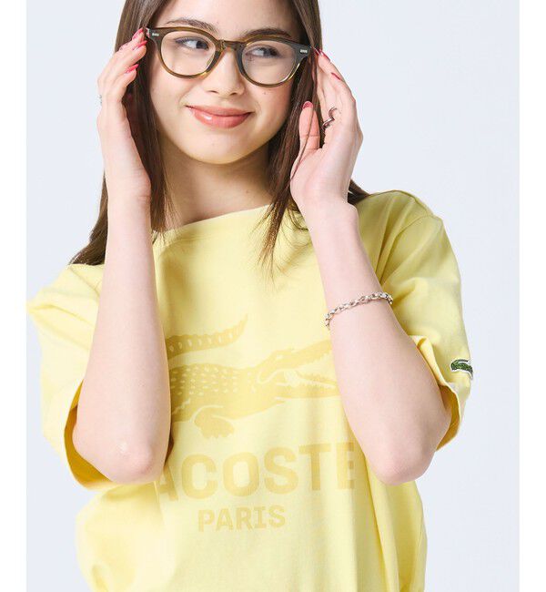 LACOSTE「ヴィンテージエフェクト ロゴTシャツ」|Tシャツ・カットソー|
