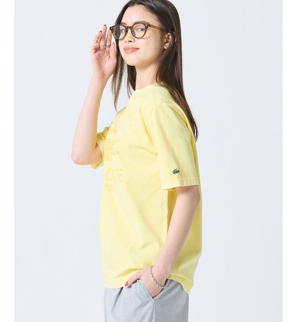LACOSTE「ヴィンテージエフェクト ロゴTシャツ」|Tシャツ・カットソー|