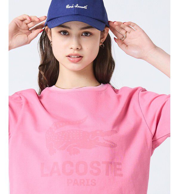 LACOSTE「ヴィンテージエフェクト ロゴTシャツ」|Tシャツ・カットソー|