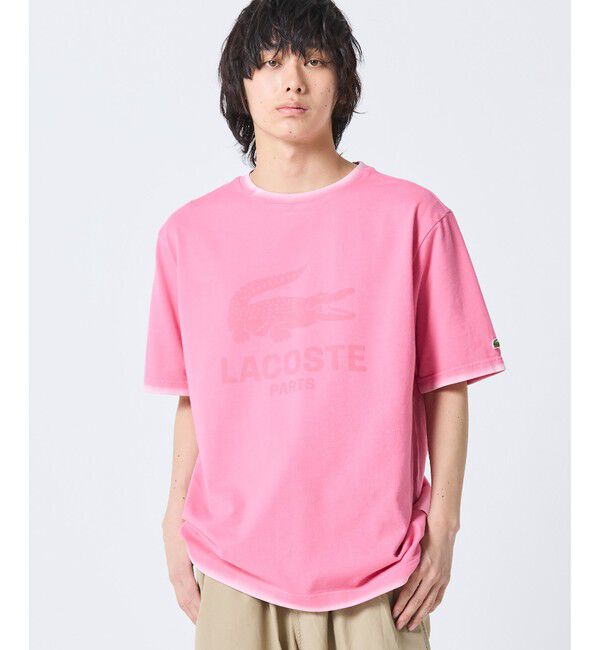 LACOSTE「ヴィンテージエフェクト ロゴTシャツ」|Tシャツ・カットソー|