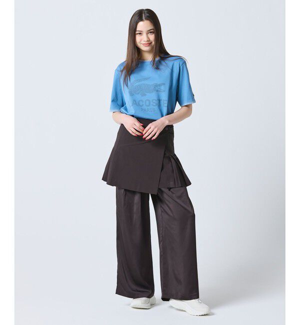 LACOSTE「ヴィンテージエフェクト ロゴTシャツ」|Tシャツ・カットソー|