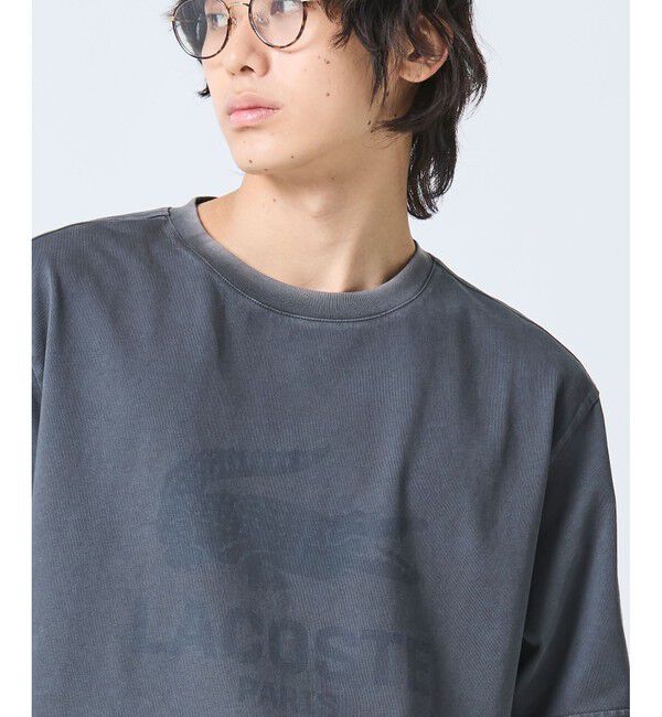 LACOSTE「ヴィンテージエフェクト ロゴTシャツ」|Tシャツ・カットソー|