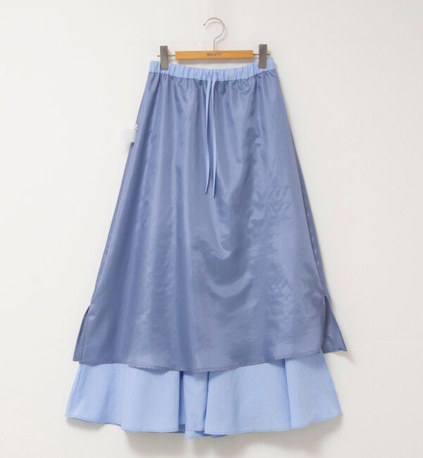NOLLEY'S「【WEB限定】ウォッシャブルヴィンテージタフタマチ入りマキシスカート」|スカート|