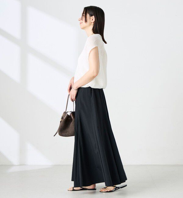 NOLLEY'S「【WEB限定】ウォッシャブルヴィンテージタフタマチ入りマキシスカート」|スカート|