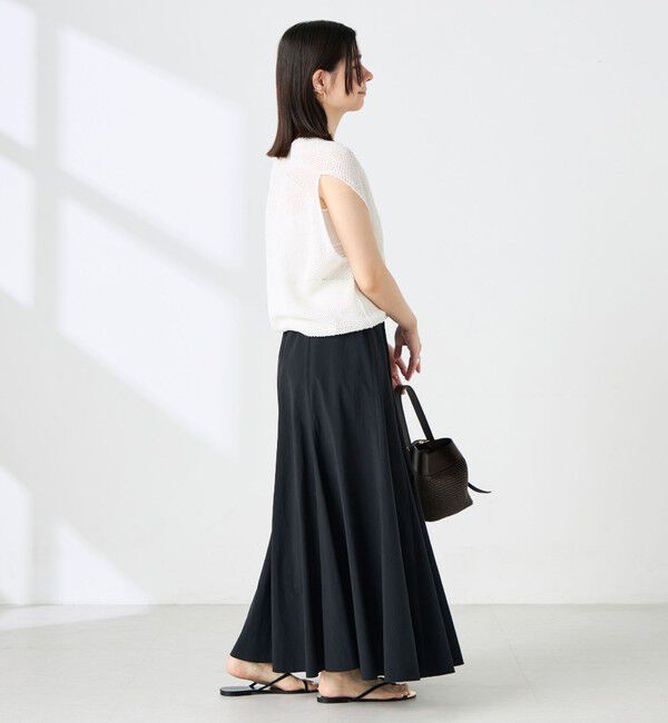 NOLLEY'S「【WEB限定】ウォッシャブルヴィンテージタフタマチ入りマキシスカート」|スカート|