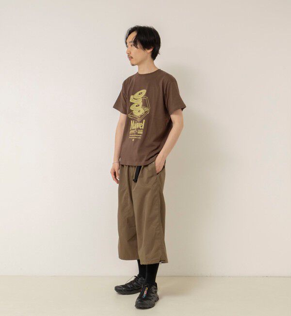MAQWEL「【MAQWEL/マクウェル】ウォッシャブル Maqwel RECORDS オープンエンドプリントTシャツ」|Tシャツ・カットソー|