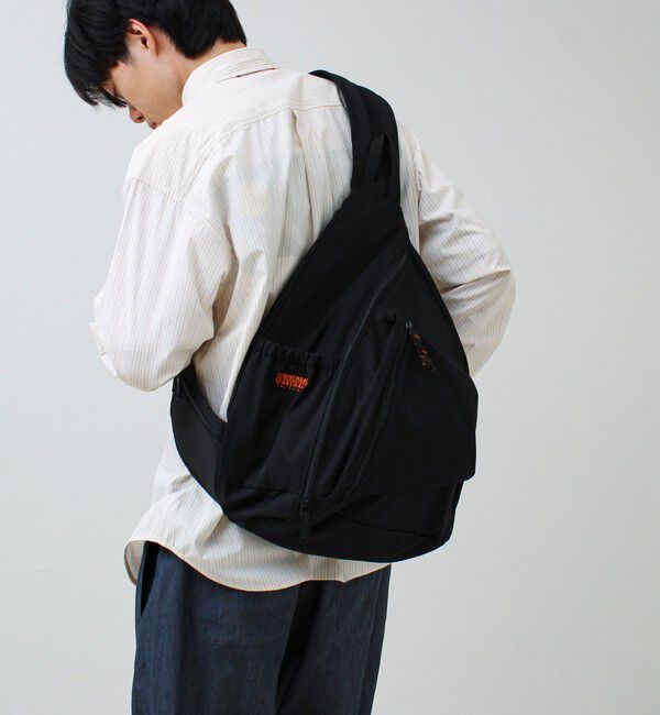 GLOSTER「【UNIVERSAL OVERALL】ONIGIRI one shoulder」|ショルダー・メッセンジャー|ブラック