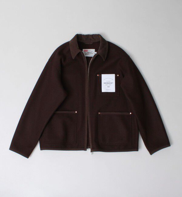GLOSTER「【Traditional WeatherWear】WORK JACKET 002 ZIP」|ブルゾン・スタジャン|ダークブラウン
