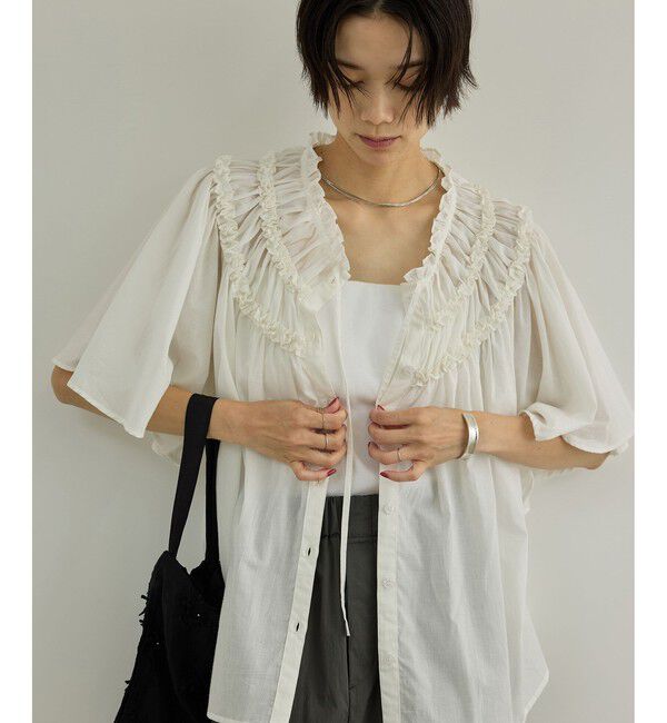 SALON adam et rope'「【crinkle crinkle crinkle】別注コットンブラウス」|シャツ・ブラウス|