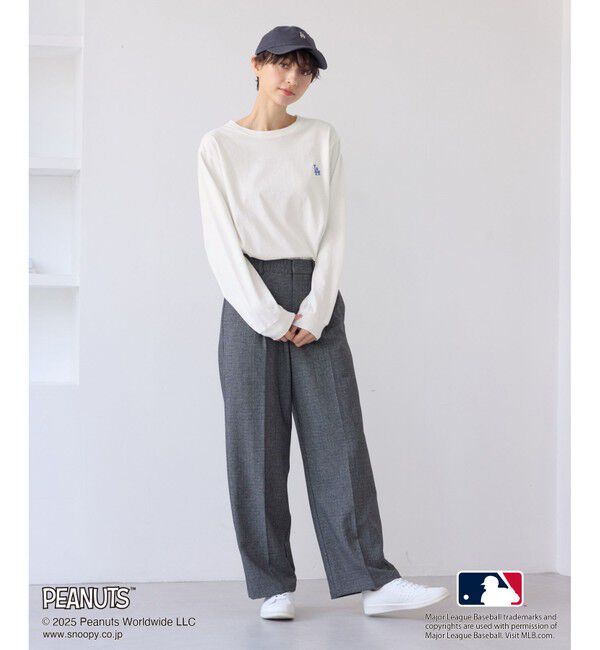 Rope&rsquo;Picnic「【PEANUTS&times;MLB COLLECTION by ROPE' PICNIC】ロングスリーブTee」|Tシャツ・カットソー|