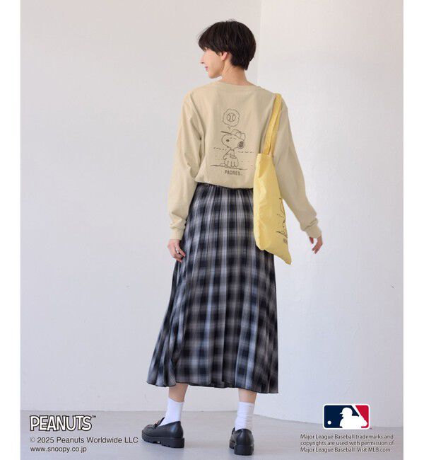 Rope&rsquo;Picnic「【PEANUTS&times;MLB COLLECTION by ROPE' PICNIC】ロングスリーブTee」|Tシャツ・カットソー|