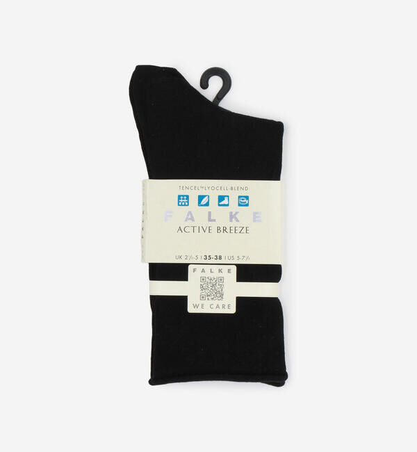 FALKE 「FALKE | 46189 ACTIVE BREEZE SOCKS WOMEN」|ソックス|BLACK