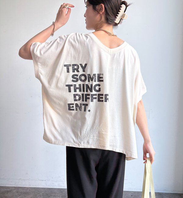  「【WEB限定】2WAYポンチョロゴTEE」|Tシャツ・カットソー|