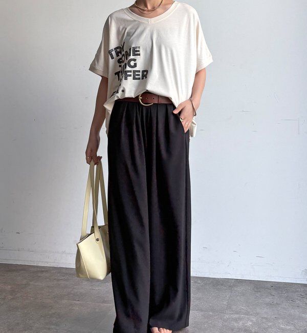  「【WEB限定】2WAYポンチョロゴTEE」|Tシャツ・カットソー|