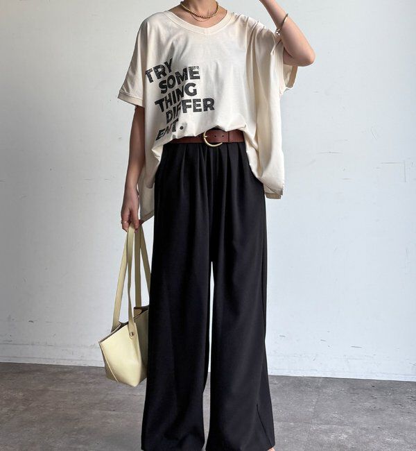  「【WEB限定】2WAYポンチョロゴTEE」|Tシャツ・カットソー|