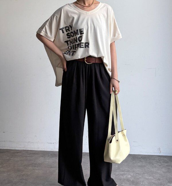  「【WEB限定】2WAYポンチョロゴTEE」|Tシャツ・カットソー|
