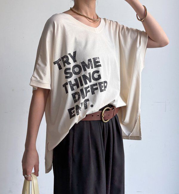  「【WEB限定】2WAYポンチョロゴTEE」|Tシャツ・カットソー|