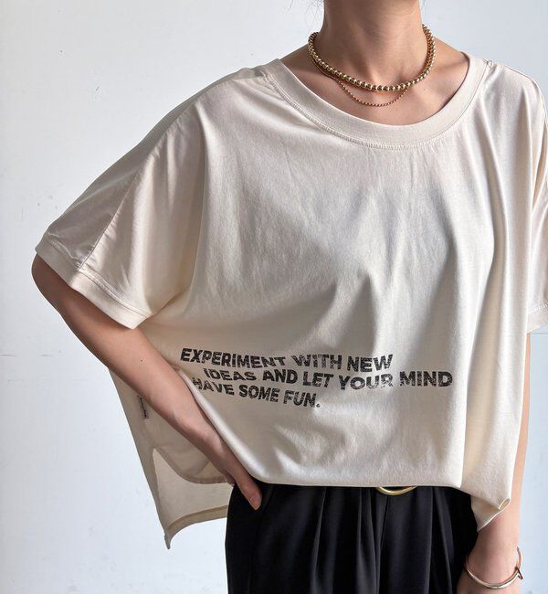 「【WEB限定】2WAYポンチョロゴTEE」|Tシャツ・カットソー|