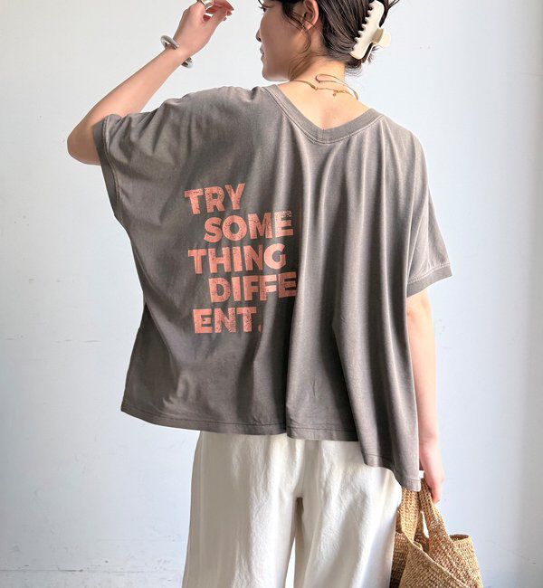  「【WEB限定】2WAYポンチョロゴTEE」|Tシャツ・カットソー|