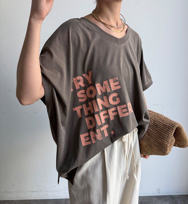 「【WEB限定】2WAYポンチョロゴTEE」|Tシャツ・カットソー|
