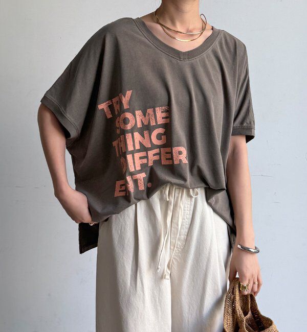  「【WEB限定】2WAYポンチョロゴTEE」|Tシャツ・カットソー|