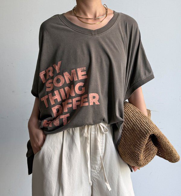  「【WEB限定】2WAYポンチョロゴTEE」|Tシャツ・カットソー|