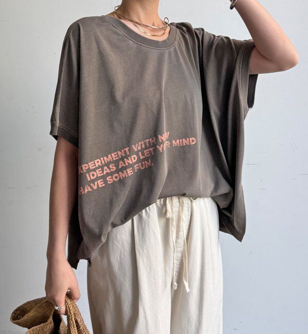  「【WEB限定】2WAYポンチョロゴTEE」|Tシャツ・カットソー|