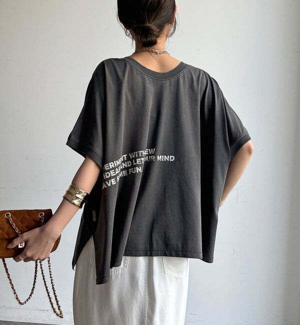  「【WEB限定】2WAYポンチョロゴTEE」|Tシャツ・カットソー|