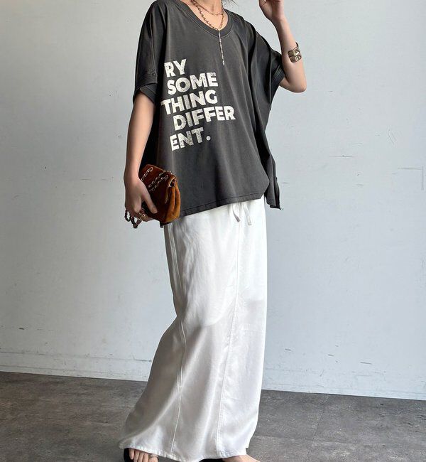  「【WEB限定】2WAYポンチョロゴTEE」|Tシャツ・カットソー|