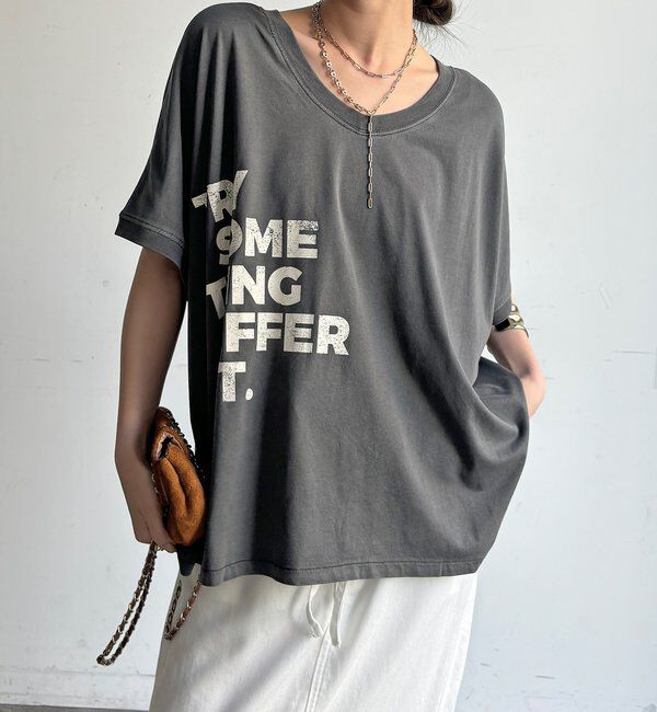  「【WEB限定】2WAYポンチョロゴTEE」|Tシャツ・カットソー|