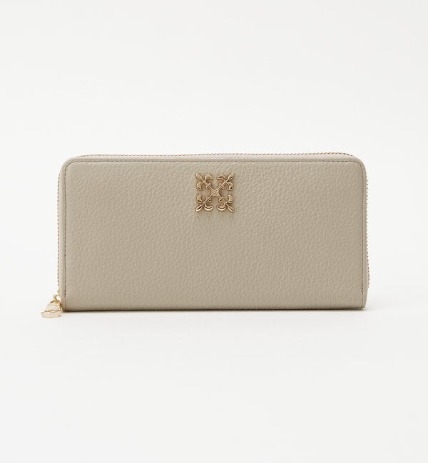 「モノグラムプレートラウンドジップウォレット」|財布|