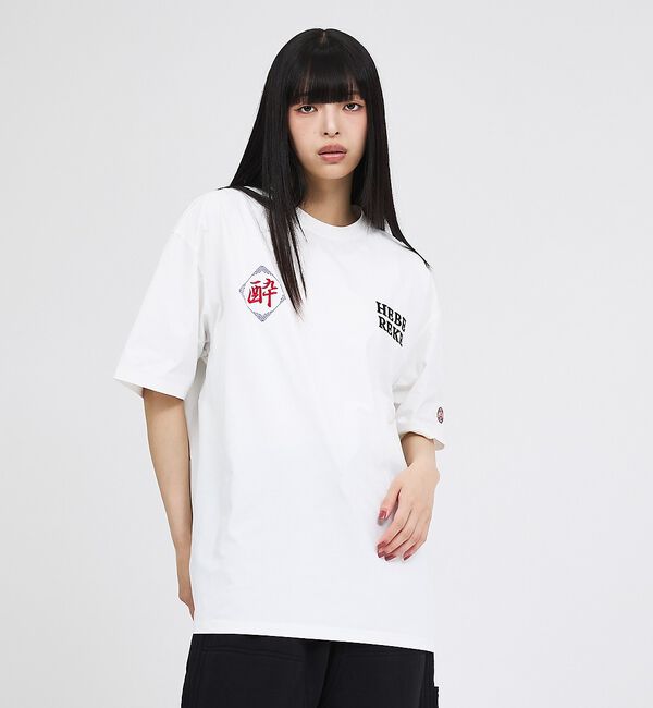 ABAHOUSE「【YOIDORE/ヨイドレ 】刺繍MIX グラフィックプリント クルーネックTシ」|Tシャツ・カットソー|