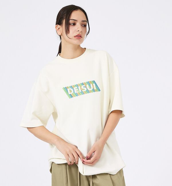 ABAHOUSE「【YOIDORE/ヨイドレ 】刺繍MIX グラフィックプリント クルーネックTシ」|Tシャツ・カットソー|