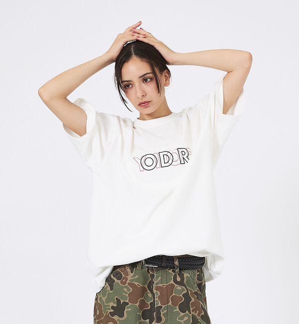 ABAHOUSE「【YOIDORE/ヨイドレ 】刺繍MIX グラフィックプリント クルーネックTシ」|Tシャツ・カットソー|