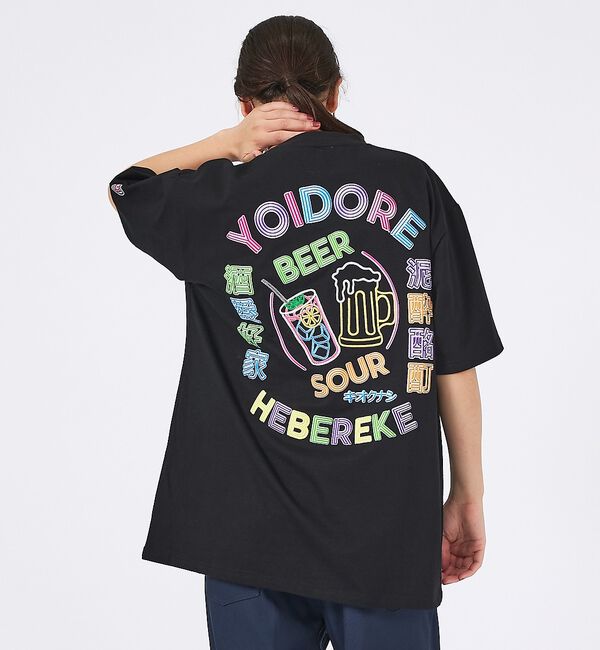 ABAHOUSE「【YOIDORE/ヨイドレ 】刺繍MIX グラフィックプリント クルーネックTシ」|Tシャツ・カットソー|ブラック系その他3