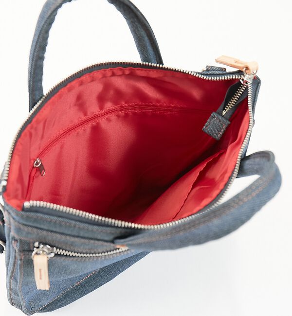 ABAHOUSE「【HandHARVEST】デニムバージョン ヘルメットBAG/ショルダーバッグF」|ショルダー・メッセンジャー|