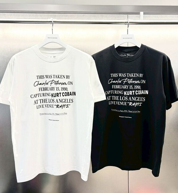 ABAHOUSE「Charles Peterson-Kurt cobain PHOTO tee /」|Tシャツ・カットソー|