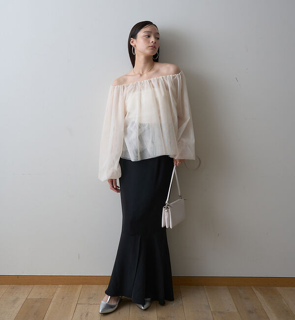 Rouge vif「【一部店舗限定】3wayオフショルチュールブラウス」|シャツ・ブラウス|