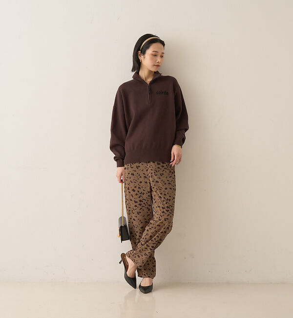 Rouge vif「ハーフジップロゴニットプルオーバー」|ニット・セーター|