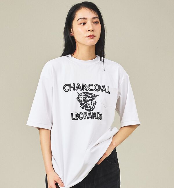 Rouge vif「【Americana/アメリカーナ&times;ORIGINAL Charcoal/オリジナ」|Tシャツ・カットソー|ホワイト