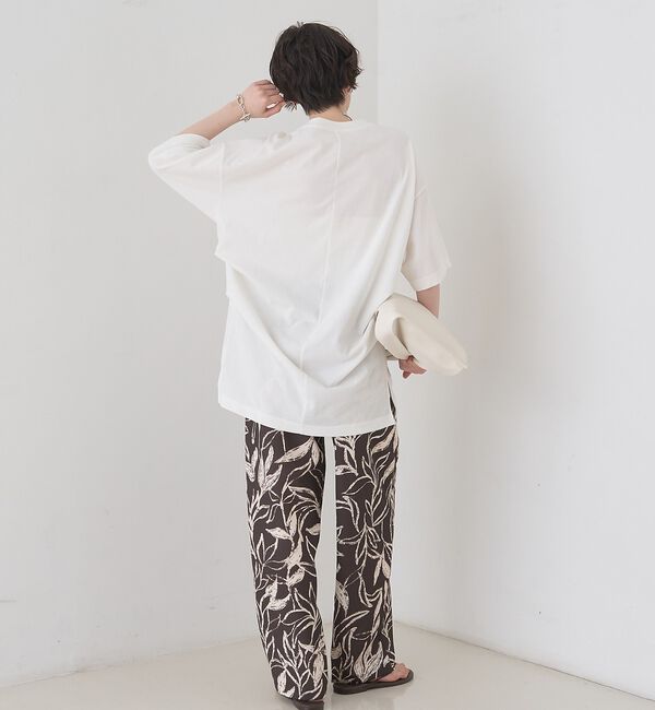 Rouge vif「リーフプリントルーズテーパードパンツ/ウエストゴム」|その他|