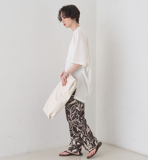 Rouge vif「リーフプリントルーズテーパードパンツ/ウエストゴム」|その他|