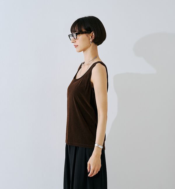 Rouge vif「【2点セット】シアーベロアストライプアンサンブル【予約】」|Tシャツ・カットソー|
