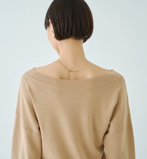 Rouge vif「【セットアップ対応】前後2WAYウール混フレアスリーブプルオーバー【予約】」|ニット・セーター|