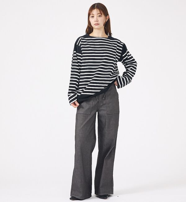 Rouge vif「【MONT KEMMEL/モン ケメル】バスクシャツ / ボーダーロングスリーブ」|Tシャツ・カットソー|